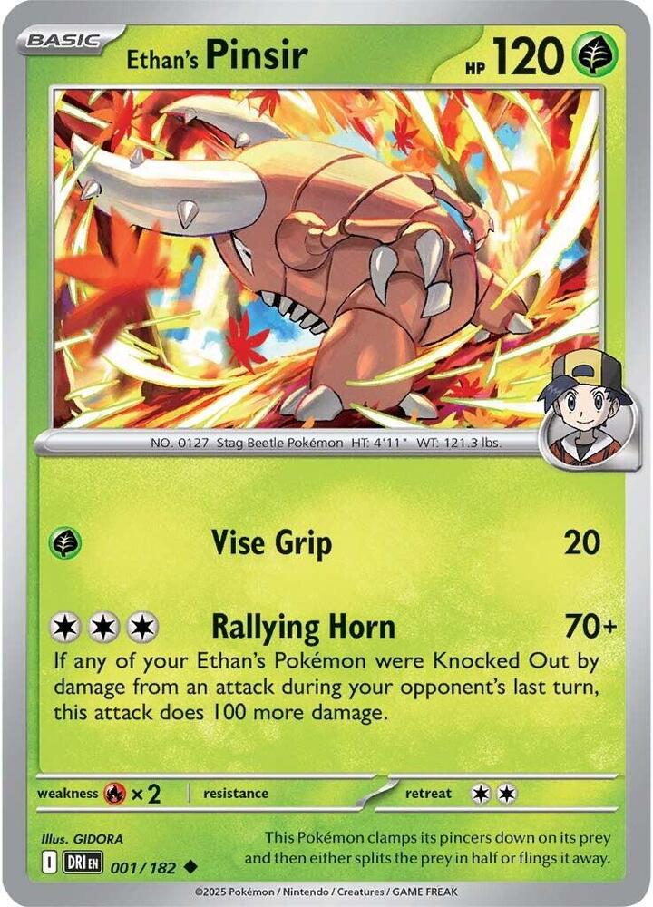 Ethan's Pinsir, SV10: Destined Rivals 001/182