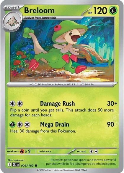 Breloom, SV10: Destined Rivals 006/182