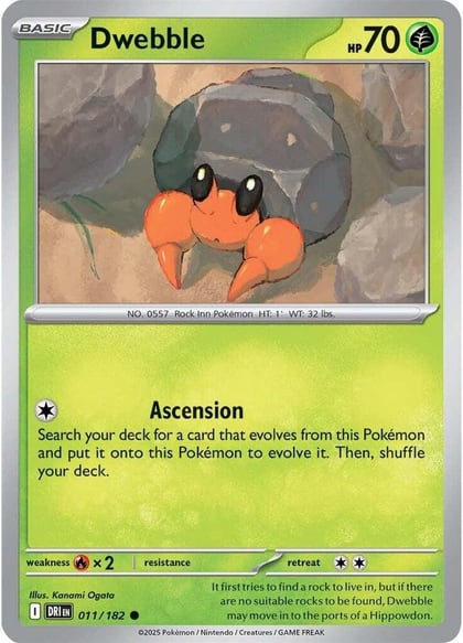 Dwebble, SV10: Destined Rivals 011/182
