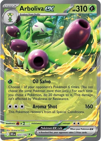 Arboliva ex, SV10: Destined Rivals 023/182