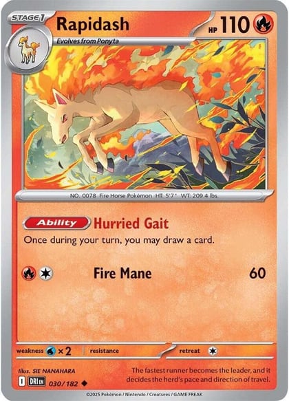 Rapidash - 030/182, SV10: Destined Rivals 030/182