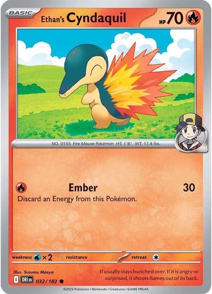 Ethan's Cyndaquil, SV10: Destined Rivals 032/182