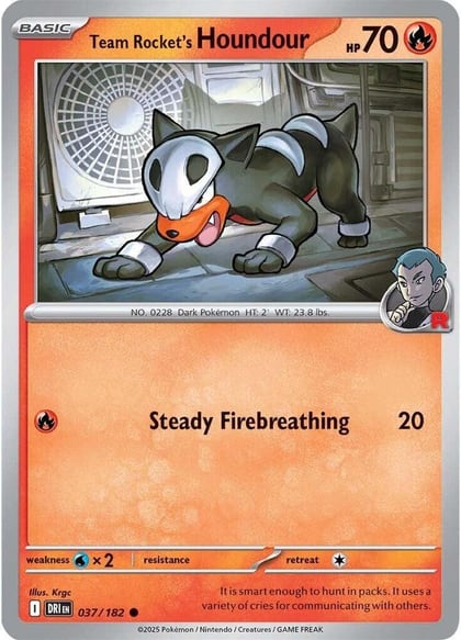 Team Rocket's Houndour, SV10: Destined Rivals 037/182