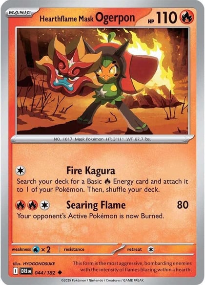 Hearthflame Mask Ogerpon, SV10: Destined Rivals 044/182