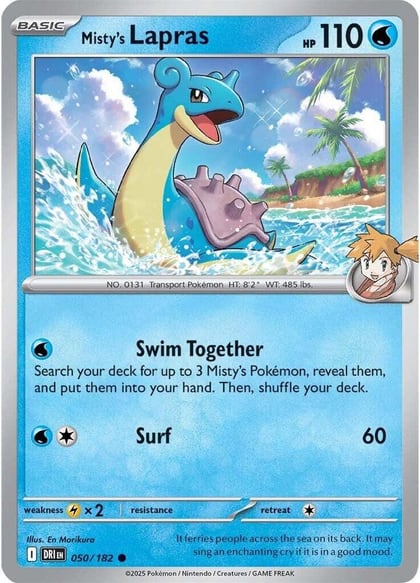 Misty's Lapras, SV10: Destined Rivals 050/182