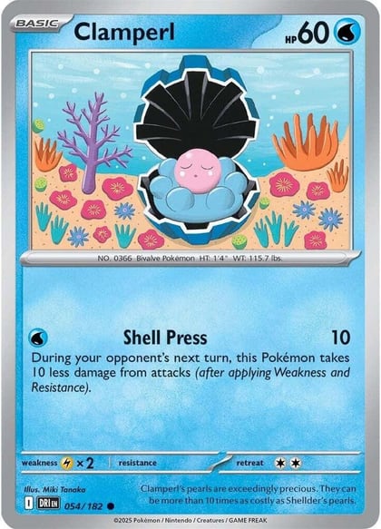 Clamperl - 054/182, SV10: Destined Rivals 054/182