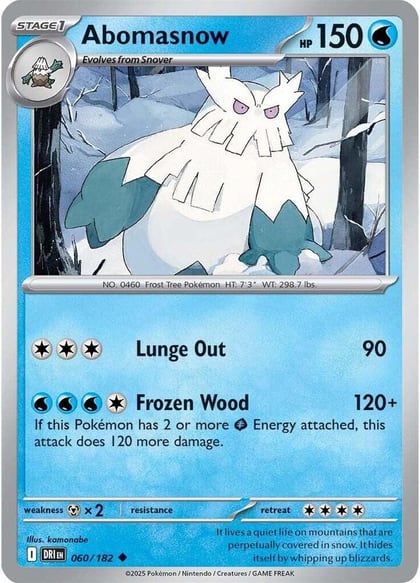 Abomasnow, SV10: Destined Rivals 060/182