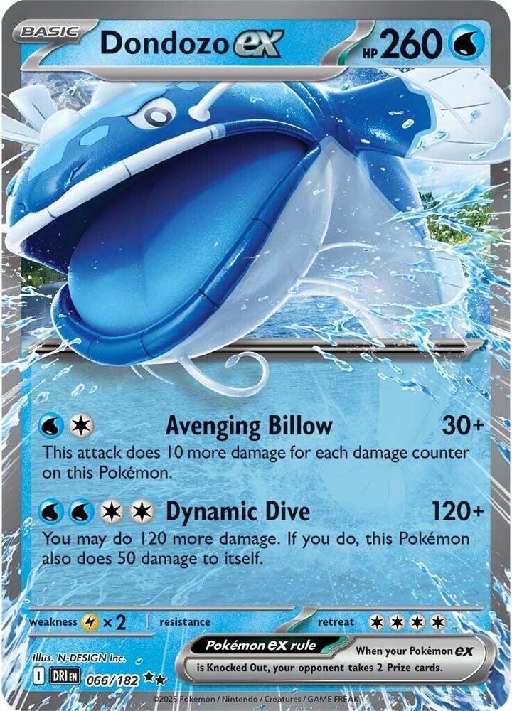 Dondozo ex - 066/182, SV10: Destined Rivals 066/182