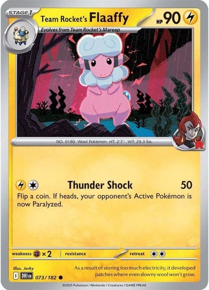 Team Rocket's Flaaffy, SV10: Destined Rivals 073/182