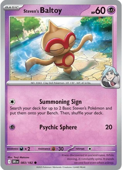 Steven's Baltoy, SV10: Destined Rivals 083/182