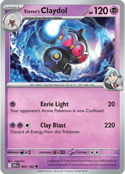 Steven's Claydol, SV10: Destined Rivals 084/182
