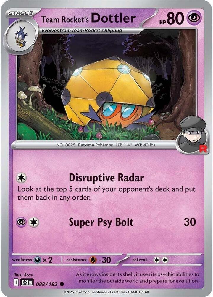 Team Rocket's Dottler, SV10: Destined Rivals 088/182