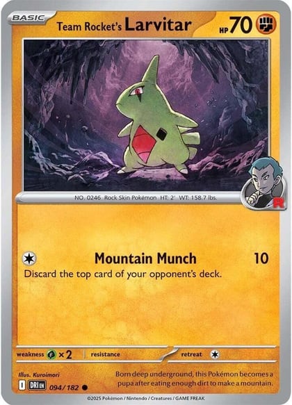 Team Rocket's Larvitar, SV10: Destined Rivals 094/182