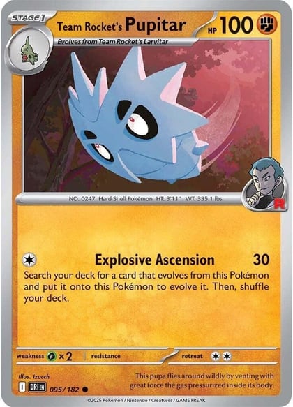 Team Rocket's Pupitar, SV10: Destined Rivals 095/182