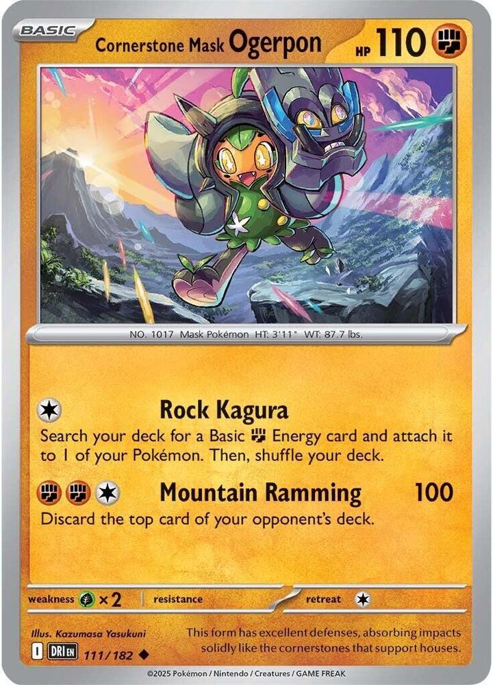Cornerstone Mask Ogerpon, SV10: Destined Rivals 111/182