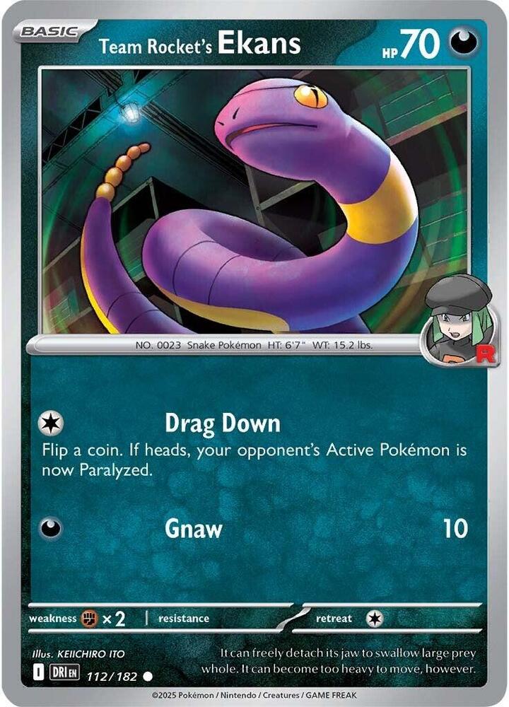 Team Rocket's Ekans, SV10: Destined Rivals 112/182