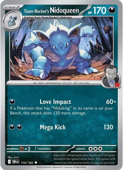 Team Rocket's Nidoqueen, SV10: Destined Rivals 116/182