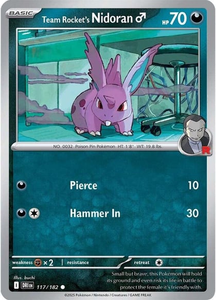Team Rocket's Nidoran M, SV10: Destined Rivals 117/182