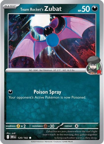 Team Rocket's Zubat, SV10: Destined Rivals 120/182