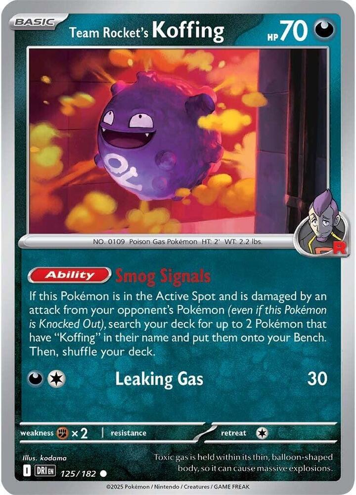 Team Rocket's Koffing, SV10: Destined Rivals 125/182