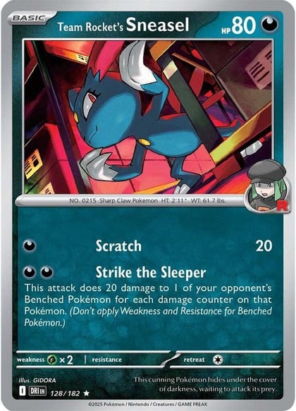 Team Rocket's Sneasel, SV10: Destined Rivals 128/182