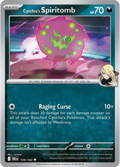 Cynthia's Spiritomb, SV10: Destined Rivals 129/182