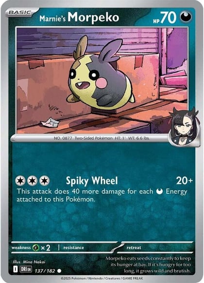 Marnie's Morpeko, SV10: Destined Rivals 137/182