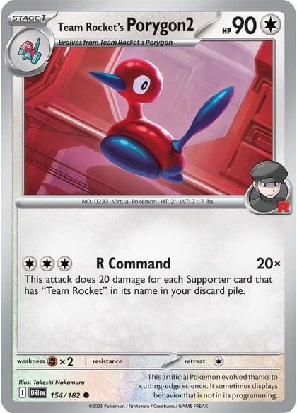 Team Rocket's Porygon2, SV10: Destined Rivals 154/182