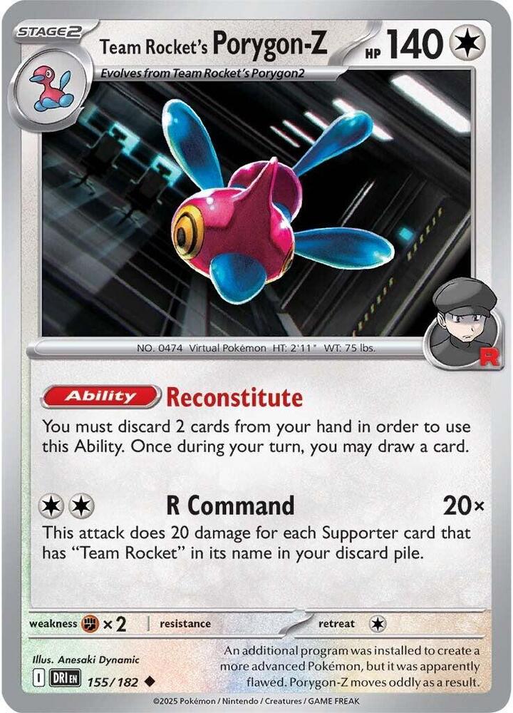 Team Rocket's Porygon-Z, SV10: Destined Rivals 155/182