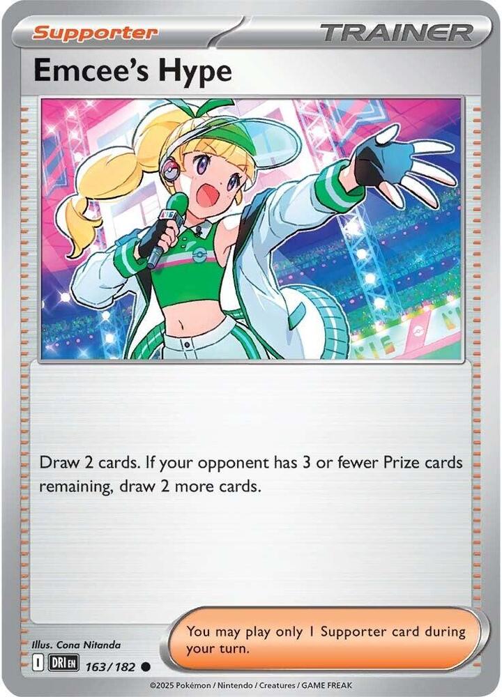 Emcee's Hype - 163/182, SV10: Destined Rivals 163/182