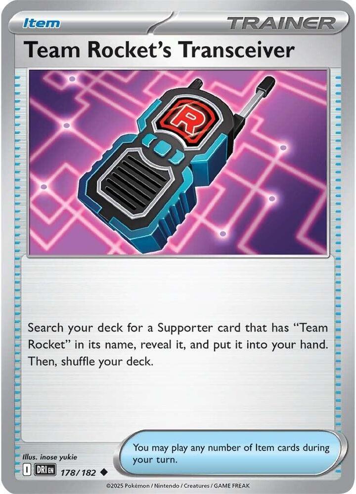 Team Rocket's Transceiver, SV10: Destined Rivals 178/182