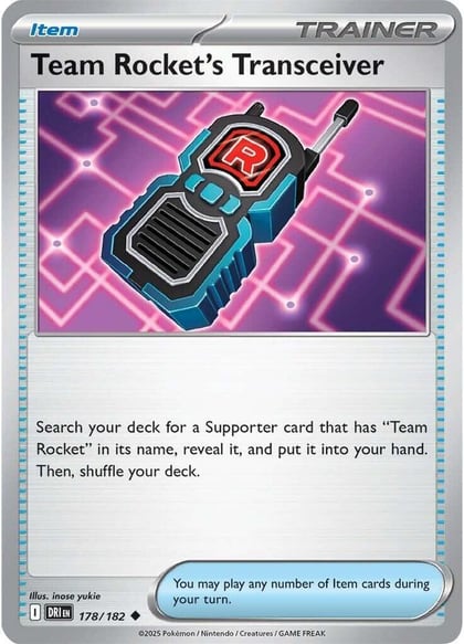 Team Rocket's Transceiver, SV10: Destined Rivals 178/182