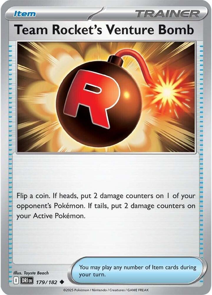 Team Rocket's Venture Bomb, SV10: Destined Rivals 179/182