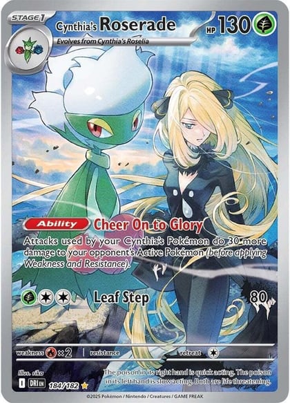 Cynthia's Roserade - 184/182, SV10: Destined Rivals 184/182