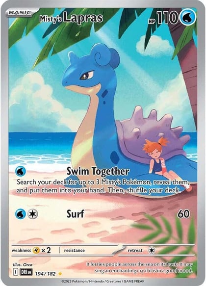 Misty's Lapras - 194/182, SV10: Destined Rivals 194/182