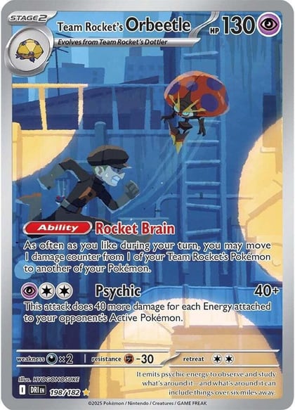 Team Rocket's Orbeetle - 198/182, SV10: Destined Rivals 198/182