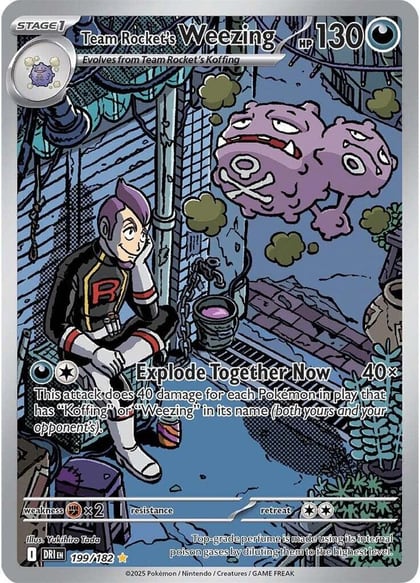 Team Rocket's Weezing - 199/182, SV10: Destined Rivals 199/182