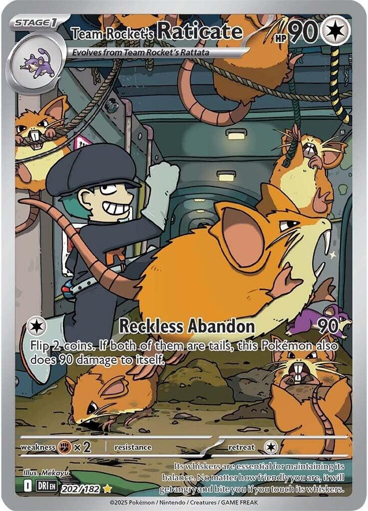 Team Rocket's Raticate - 202/182, SV10: Destined Rivals 202/182
