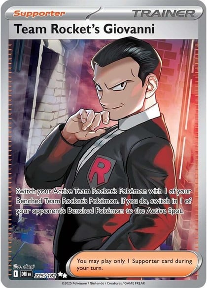 Team Rocket's Giovanni - 225/182, SV10: Destined Rivals 225/182