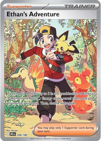 Ethan's Adventure - 236/182, SV10: Destined Rivals 236/182