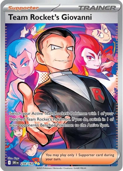 Team Rocket's Giovanni - 238/182, SV10: Destined Rivals 238/182