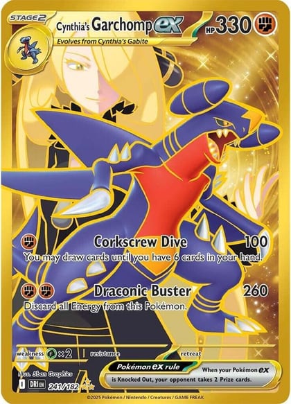 Cynthia's Garchomp ex - 241/182, SV10: Destined Rivals 241/182