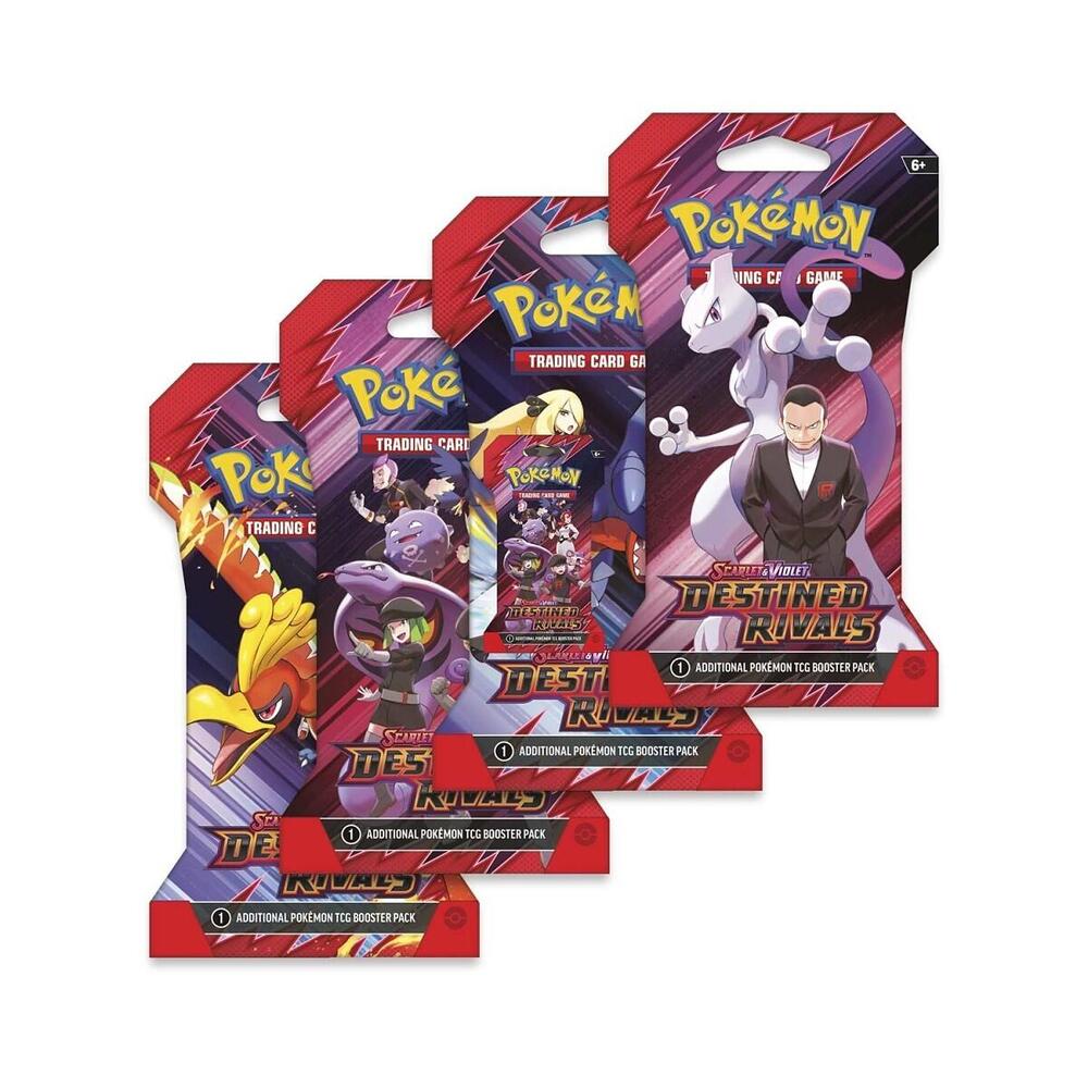 Destined Rivals Sleeved Booster Pack Art Bundle [Set of 4], SV10: Destined Rivals P635053