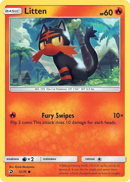 Litten, Dragon Majesty 12/70