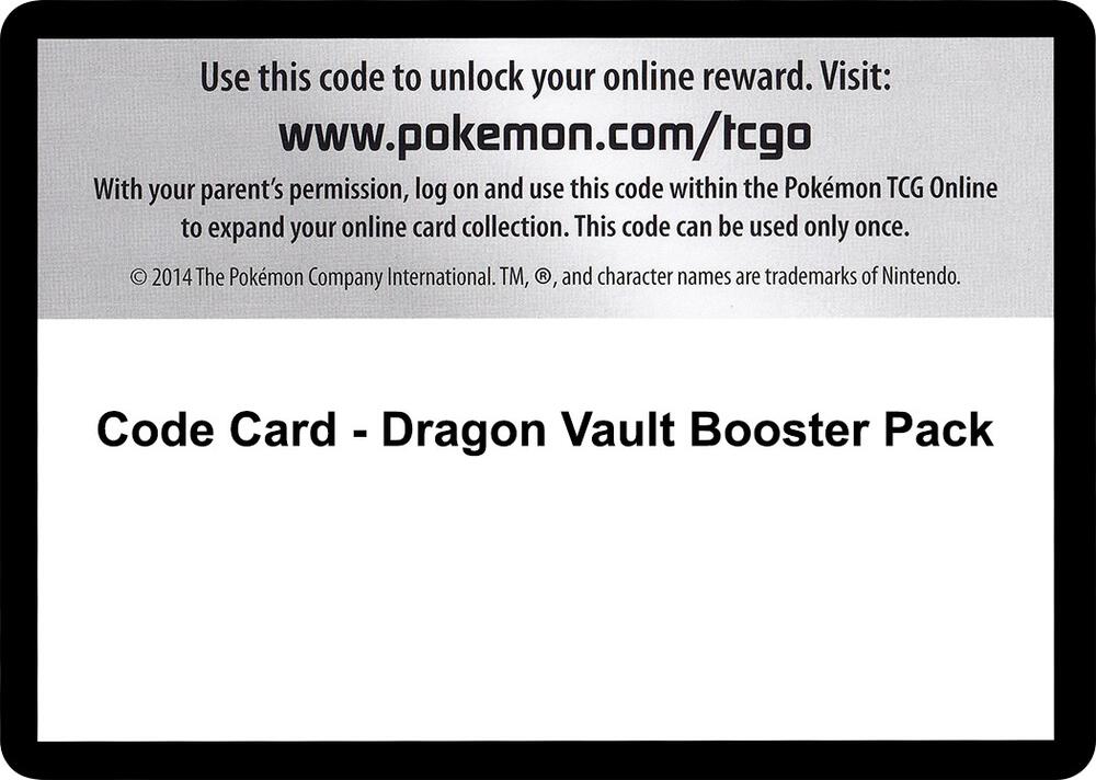 Code Card - Dragon Vault Booster Pack, Dragon Vault P280554