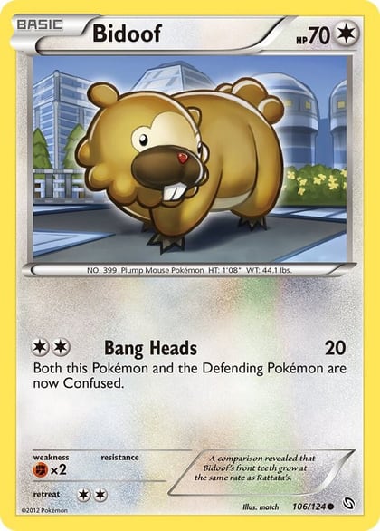 Bidoof, Dragons Exalted 106/124