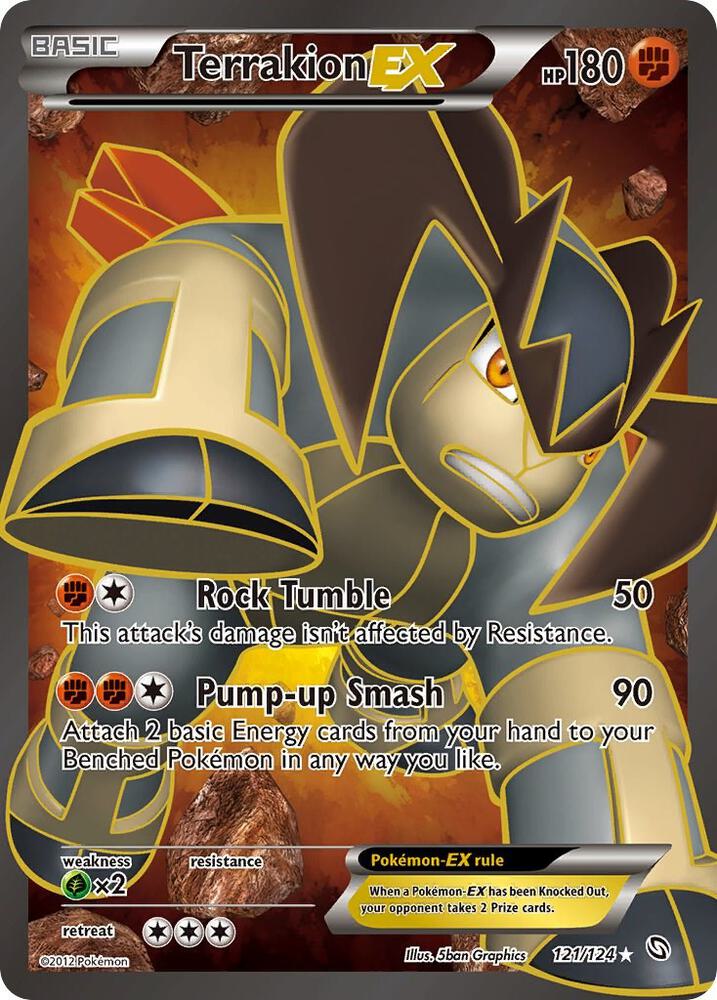 Terrakion EX (121 Full Art), Dragons Exalted 121/124