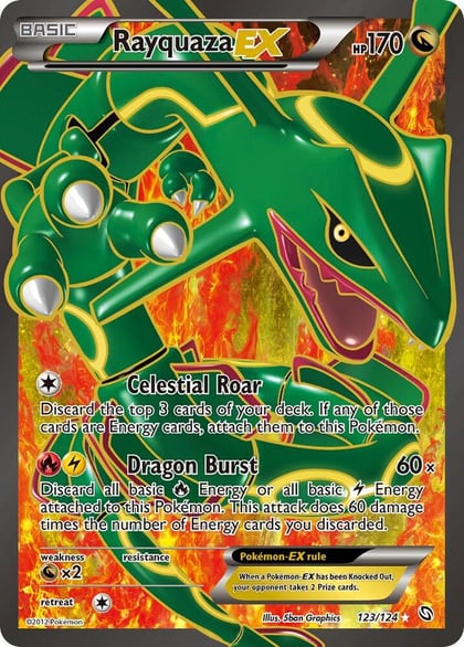 Rayquaza EX (123 Full Art), Dragons Exalted 123/124