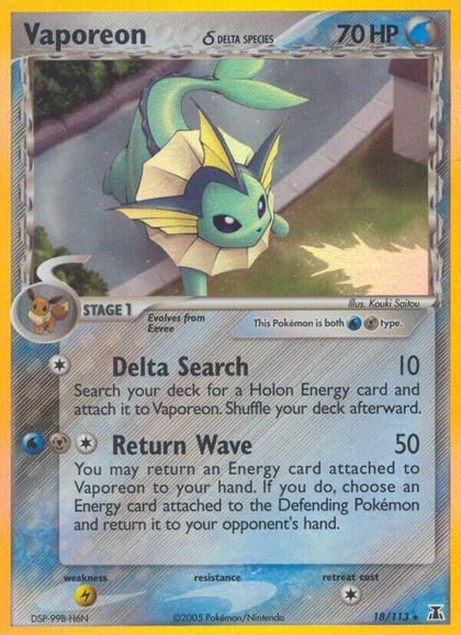 Vaporeon (Delta Species), Delta Species 18/113