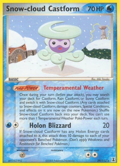 Snow-cloud Castform, Delta Species 29/113